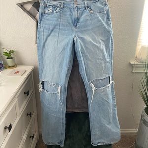 American eagle wide leg high waisted jeans